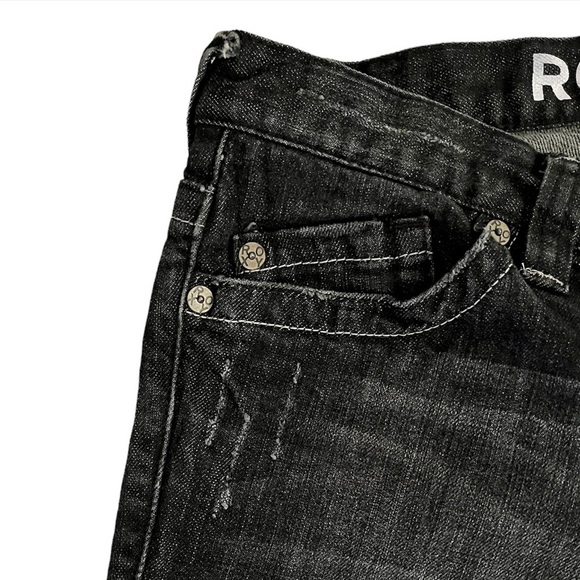 ROXY Gold Coast Skinny Fit Low Rise Jeans Lightly Distressed - Picture 4 of 15